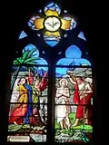 Vitrail - baptême du Christ.
