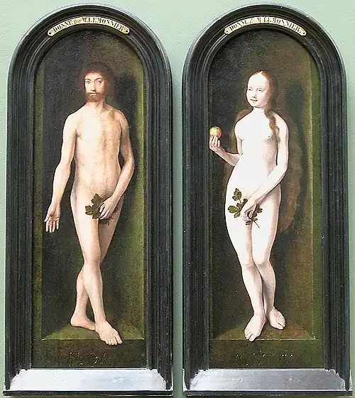 Adam et Ève, 1507, musée du Louvre.