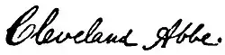 signature de Cleveland Abbe