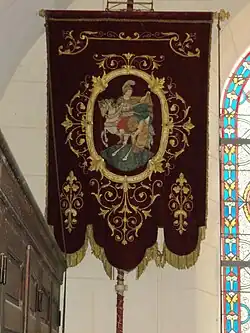 Bannière de procession de saint Martin.