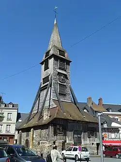 Clocher isolé de l'église Sainte-Catherine de Honfleur.