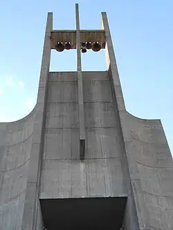 Vue de face du clocher