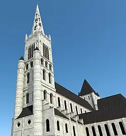 Reconstitution du clocher de l’ancienne cathédrale.