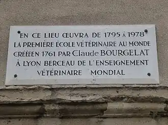 Plaque commémorative.