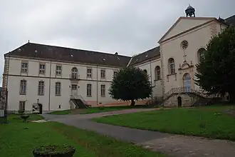 Vue des ailes sud et centrale.
