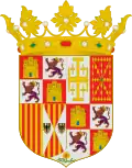 Armoiries abrégées de Jeanne Ire et de Charles Ier en tant que rois d'Espagne.
