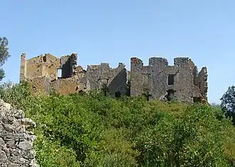 Château de Covasina : face nord.