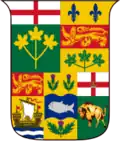 Blason de 1870 (cinq provinces).