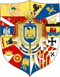 Grandes armes de Joachim-Napoléon, roi de Naples et de Sicile de 1808 à 1815.