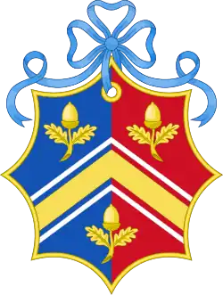 Armoiries avant son mariage.