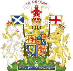 Armoiries de Charles&nbsp;II en Écosse.