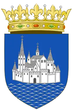 Variante du blason « primitif » (XVIe – XVIIe&nbsp;siècle)