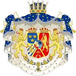 Armoiries du prince Auguste à partir 1844.