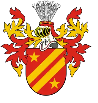 Le blason de la famille Bonaparte (avant Napoléon Ier).