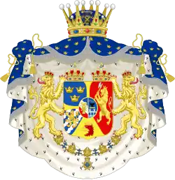 Prince héritier, duc de Scanie (1844-1859).