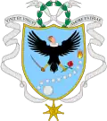 Armoiries de la Grande Colombie (10 janvier 1820 – 6 octobre 1821). Basées sur les armoiries de Cundinamarca en 1813.