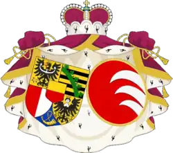 Description de l'image Coat_of_arms_of_the_Princess_Marie_Kinsky_von_Wchinitz_und_Tettau_wife_of_Hans-Adam_II_Prince_of_Liechtenstein.png.