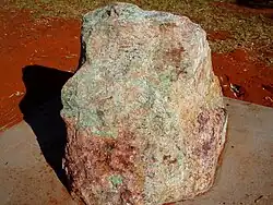 Pierre contenant du minerai de cuivre.