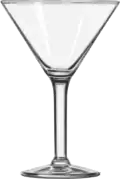 Coupe à cocktail pouvant être utilisée pour un vin effervescent.