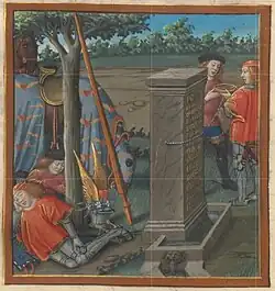Désir et Cœur à la Fontaine de Fortune (f. 12v).