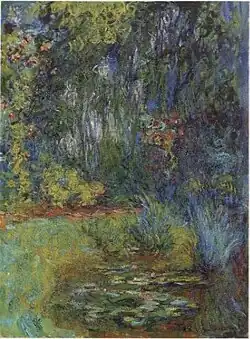 "Coin du bassin aux nymphéas" (1918) de Claude Monet - Musée d'Art de d'Histoire de Genève (W 1879)