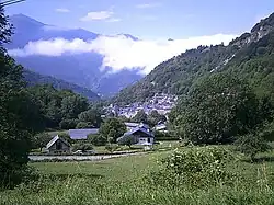 Plus bas le village de Boutx.