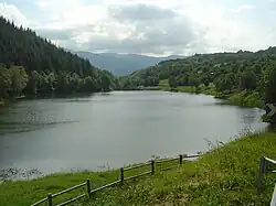 Replat au niveau de l'étang de Goulours.