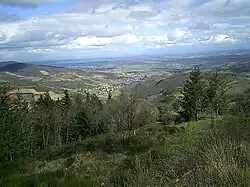 Point de vue sur la vallée dans le dernier kilomètre.