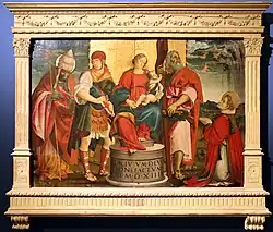 Madone à l’Enfant en trône avec Saints, 1514, Musée diocésain d’Ascoli Piceno