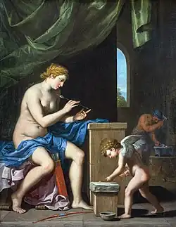 Vulcain forgeant les flèches de l'Amour, 1644-1645, Collection Motais de Narbonne.