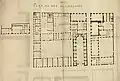 Collège de la Trinité, plan du rez-de-chaussée en 1763.