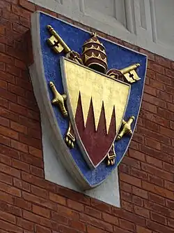 Les armoiries du pape Urbain V, qui a publié la bulle autorisant la création de l’Académie de Cracovie.