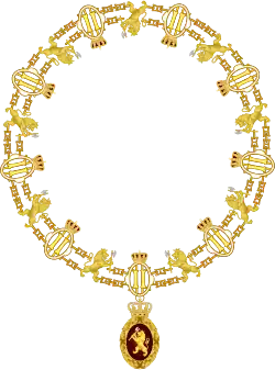 Collier de l'ordre du Lion norvégien.