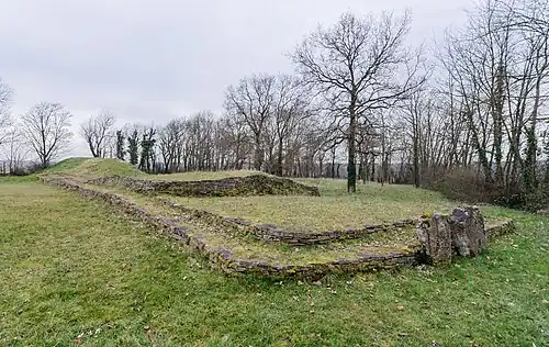 Le tumulus vu du nord-ouest