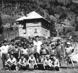 Colonie de Vacances de la Semeuse dans la vallée de la Gordolasque en 1965.