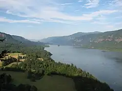 Vue sur la gorge du Columbia