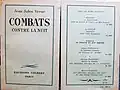 Combats contre la nuit publié en 1951
