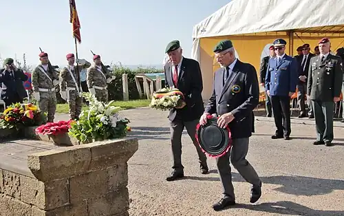 Cérémonie d'hommage le 10 septembre 2023.