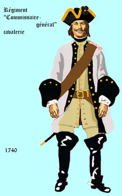 l' uniforme du régiment de 1740