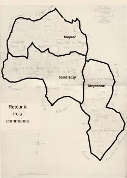 En 1946, Mayrac redevient commune, retour au pont de départ
