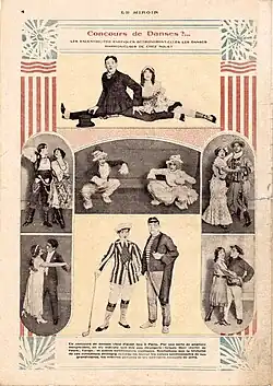 Reproduction d'article dans Le Miroir.