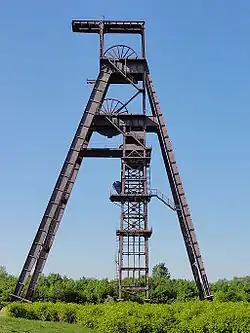 Le chevalement du puits Ledoux no&nbsp;1.