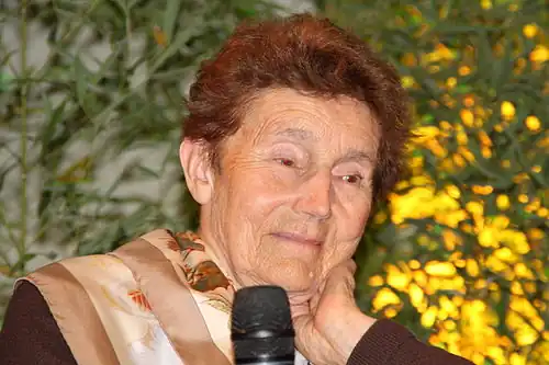 Hélène Langevin-Joliot, épouse de Michel Langevin, en 2012.