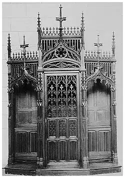 Confessionnal, basilique Saint-Seurin de Bordeaux.