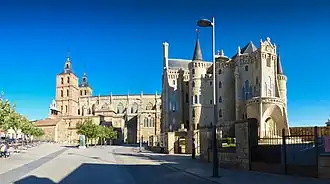 Cathédrale et palais épiscopal d'Astorga.