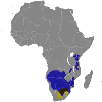 Description de l'image Connochaetes map.png.