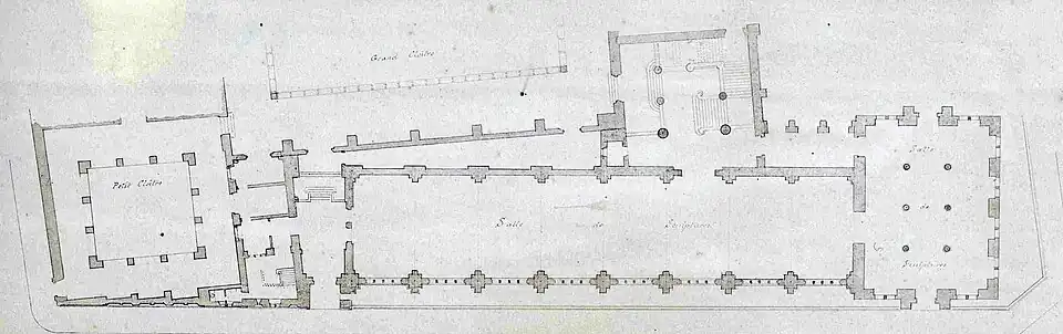 Plan général du rez-de-chaussée, 1880.