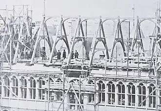 Construction du bâtiment actuel vers 1880.