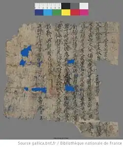 Contrat de vente d'un esclave chinois, VIIIe-IXe s.