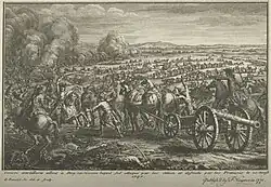 Convoi français d’artillerie en vue du siège de Berg-op-Zoom.